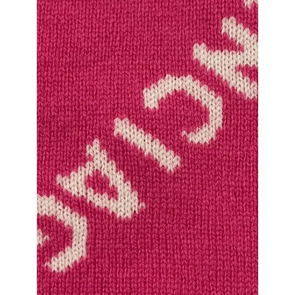 15-79(2) BALENCIAGA 100% Wool All Over Logo Scarf Reversible 88